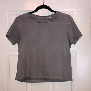 Me to We Suede T-Shirt Small